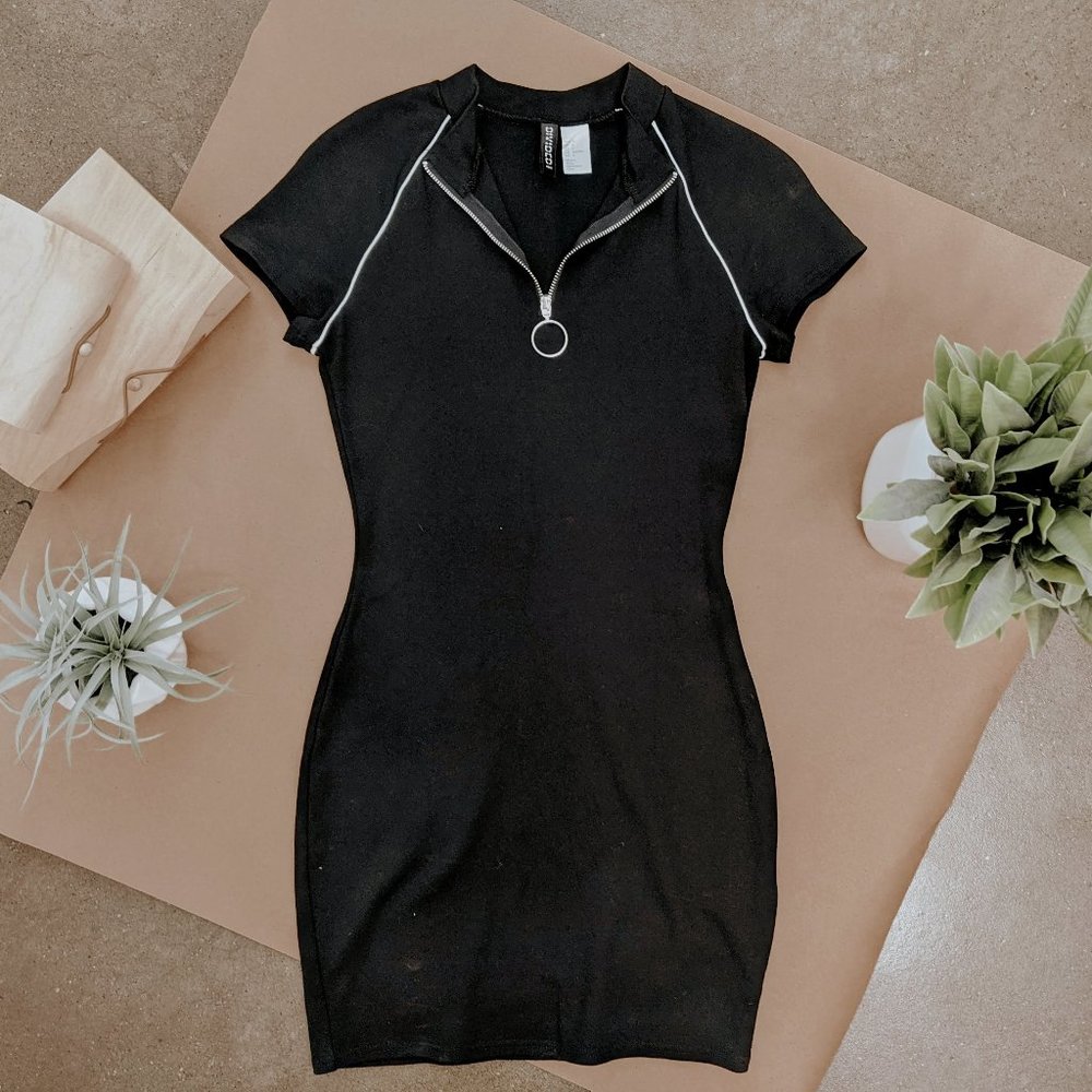 Black Bodycon Mini Dress
